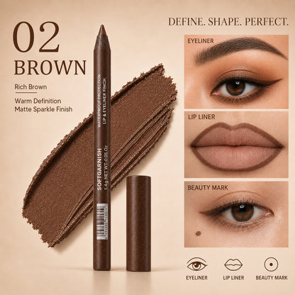 12-SHADE COLORED GEL EYELINER + METALLIC & SHIMMER FINISHES