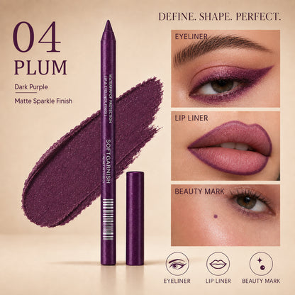 12-SHADE COLORED GEL EYELINER + METALLIC & SHIMMER FINISHES