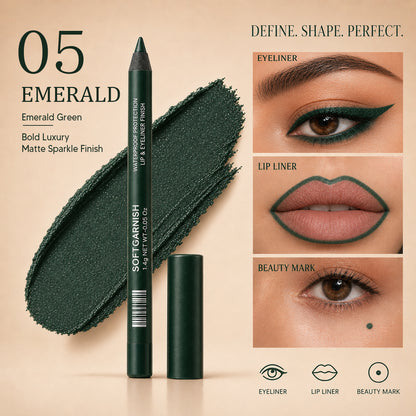 12-SHADE COLORED GEL EYELINER + METALLIC & SHIMMER FINISHES