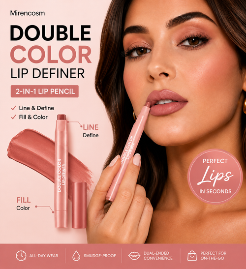 ⏰Buy one and get one free  Mirencosm DoubleColor Lip Definer - 2-in-1 Lip Liner & Balm, Define & Fill in One Swipe
