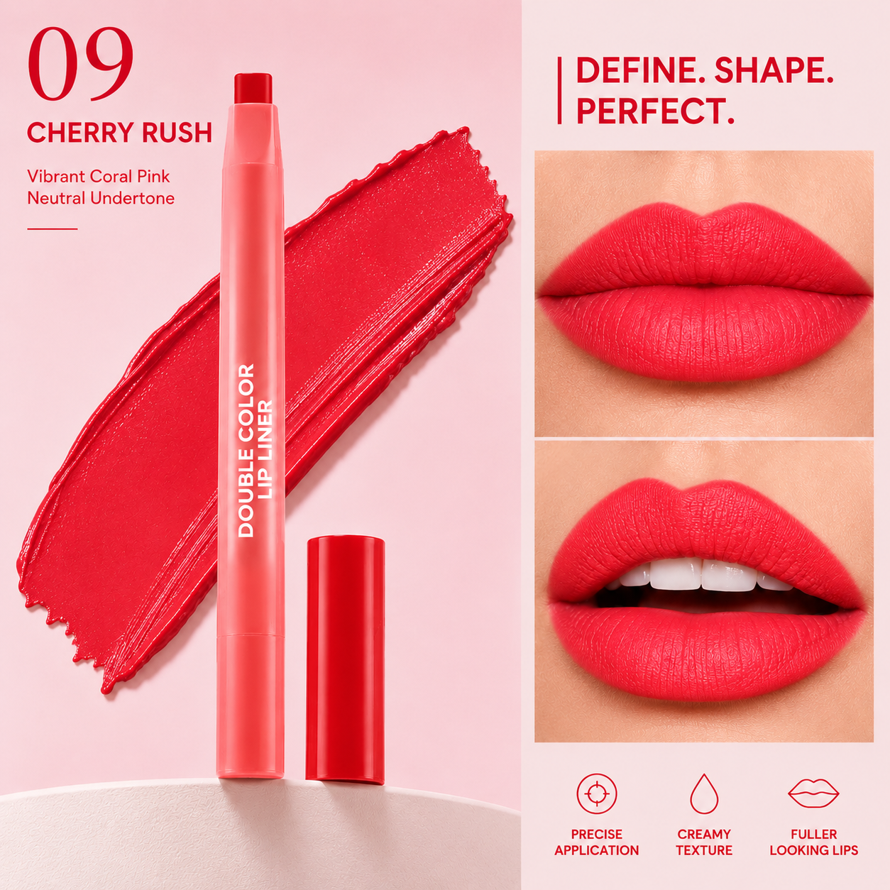 ⏰Buy one and get one free  Mirencosm DoubleColor Lip Definer - 2-in-1 Lip Liner & Balm, Define & Fill in One Swipe