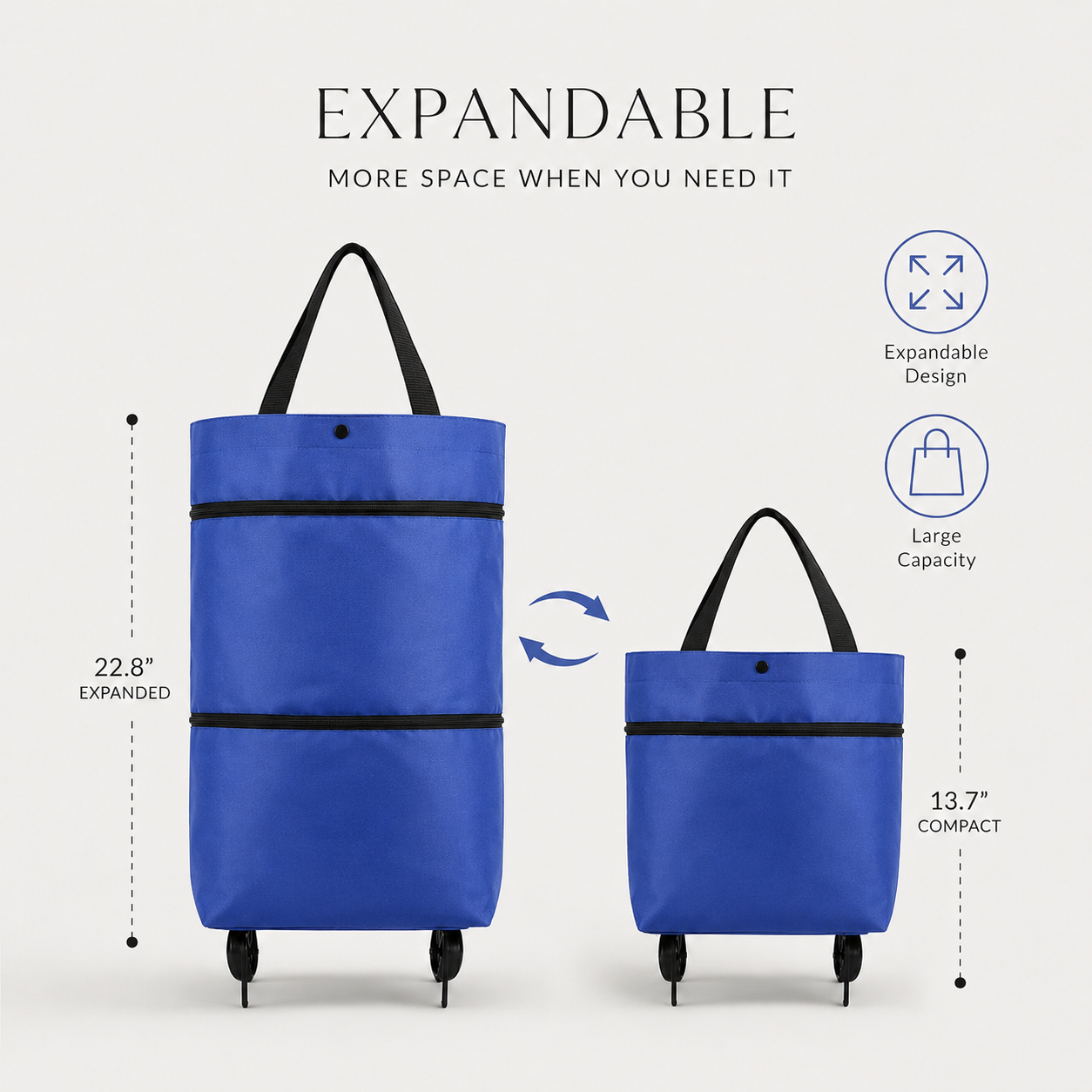🔥HOT SALE 50% OFF🔥Foldable 2-in-1 Shopping Bag