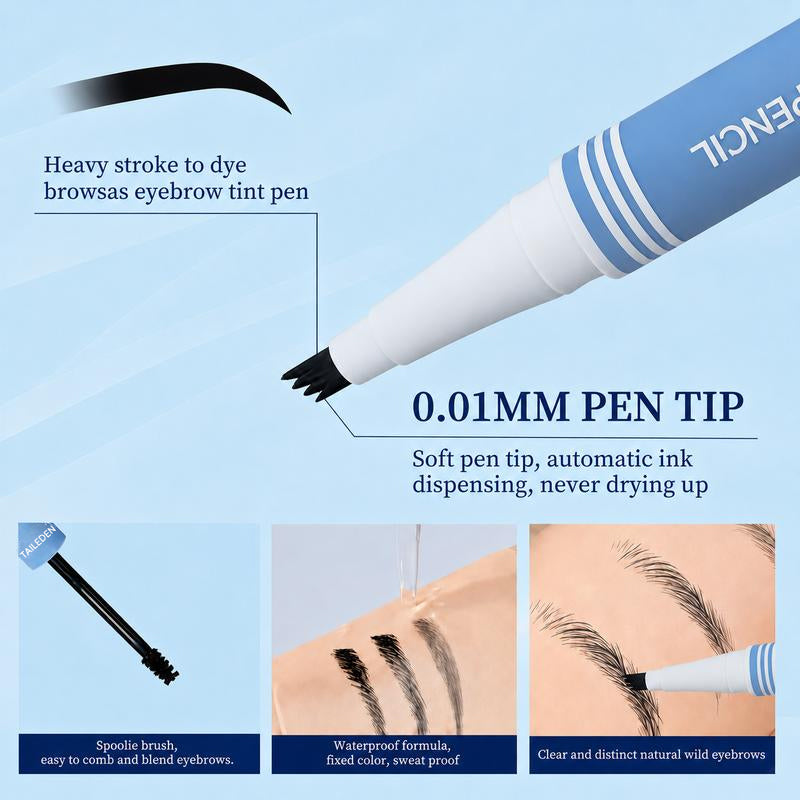 Waterproof 2-in-1 Micro-Fork Eyebrow Pen