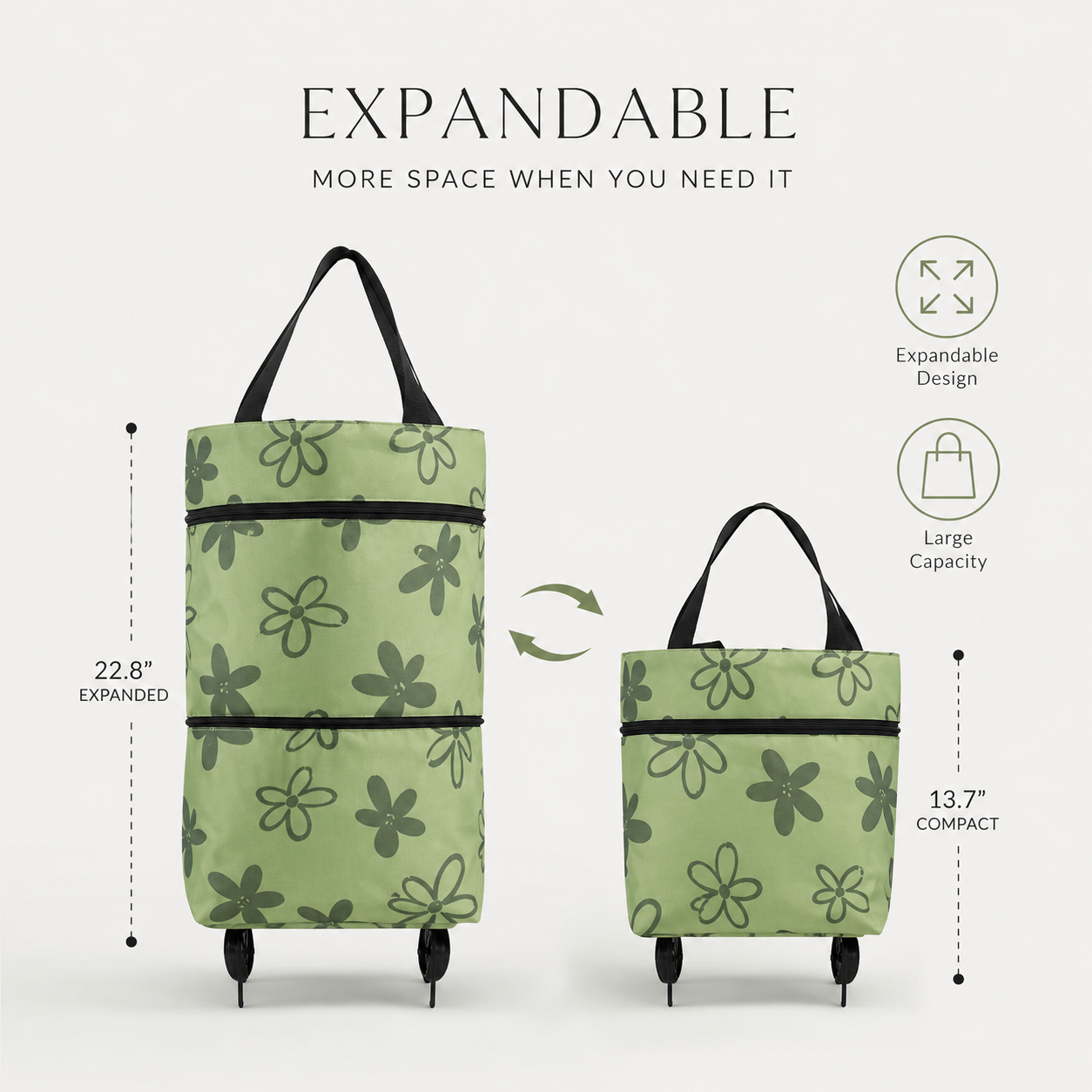 🔥HOT SALE 50% OFF🔥Foldable 2-in-1 Shopping Bag