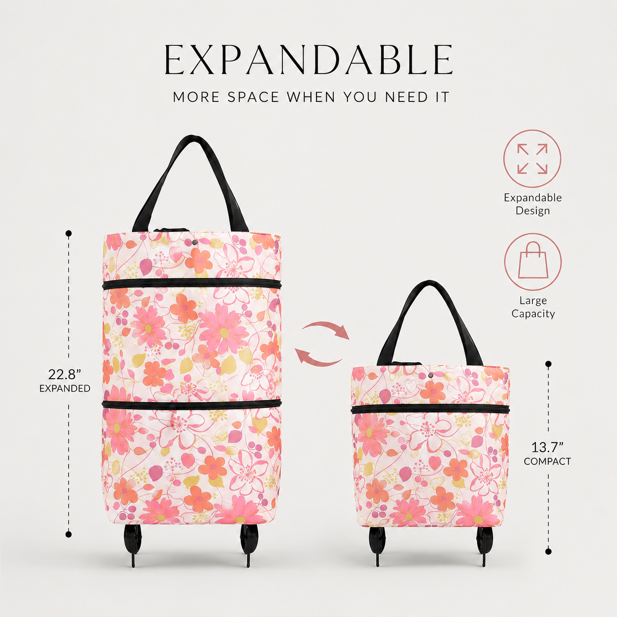 🔥HOT SALE 50% OFF🔥Foldable 2-in-1 Shopping Bag