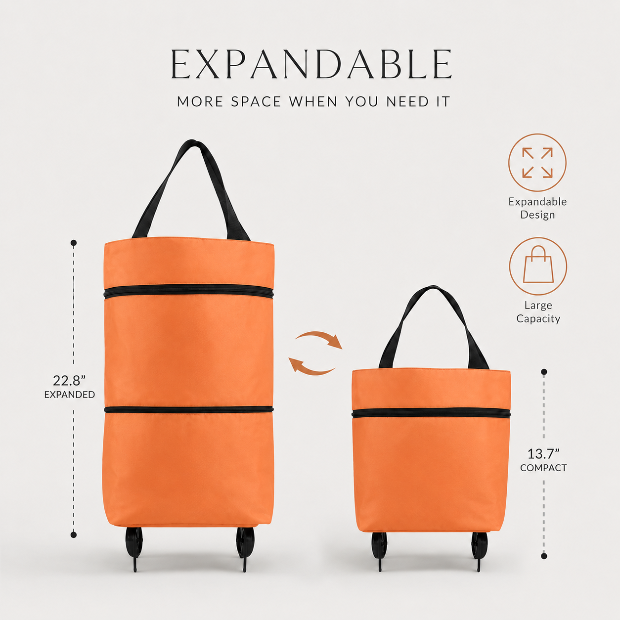 🔥HOT SALE 50% OFF🔥Foldable 2-in-1 Shopping Bag