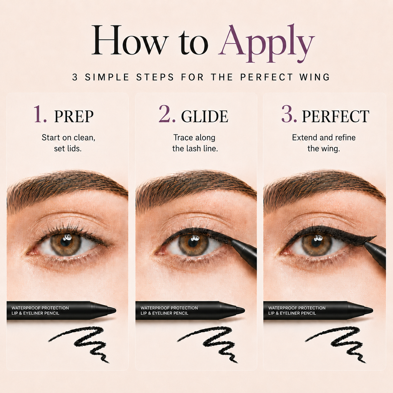 12-SHADE COLORED GEL EYELINER + METALLIC & SHIMMER FINISHES