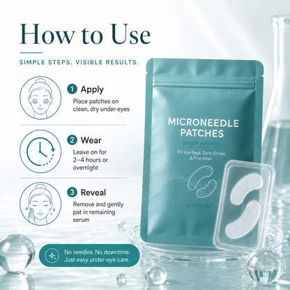 Dissolving Microneedle Eye Patches