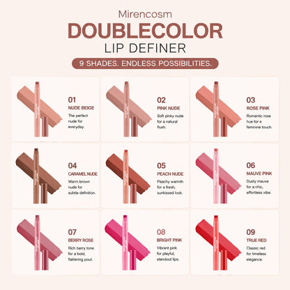 ⏰Buy one and get one free  Mirencosm DoubleColor Lip Definer - 2-in-1 Lip Liner & Balm, Define & Fill in One Swipe