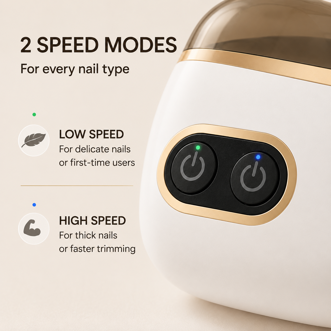 🔥 LAST DAY PROMOTION - 50%OFF 🔥💅2-in-1 Electric Nail Clipper & Polisher