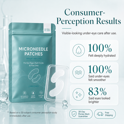 Dissolving Microneedle Eye Patches