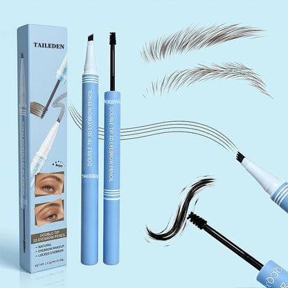 Waterproof 2-in-1 Micro-Fork Eyebrow Pen