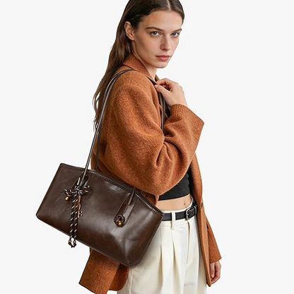 👝Women's Elegant Solid Color Large Capacity Shoulder Bag