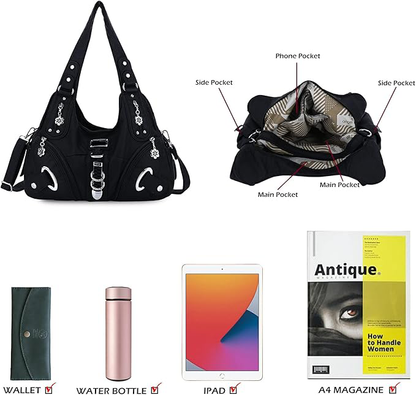 👜 Soft PU Leather Hobo Shoulder Bag — ✨ Quiet-Luxury Style, Zip Closure, and Effortless Everyday Carry
