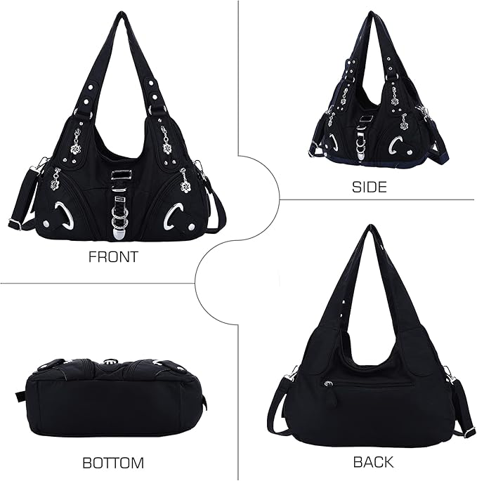 👜 Soft PU Leather Hobo Shoulder Bag — ✨ Quiet-Luxury Style, Zip Closure, and Effortless Everyday Carry