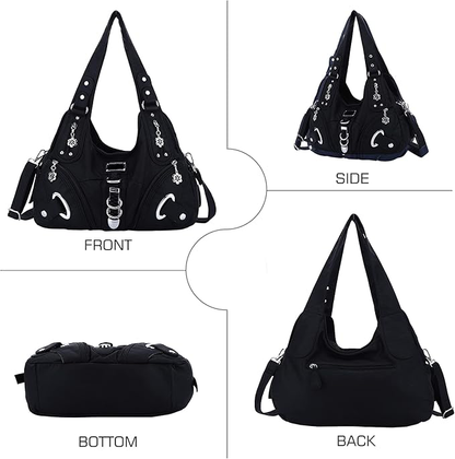 👜 Soft PU Leather Hobo Shoulder Bag — ✨ Quiet-Luxury Style, Zip Closure, and Effortless Everyday Carry