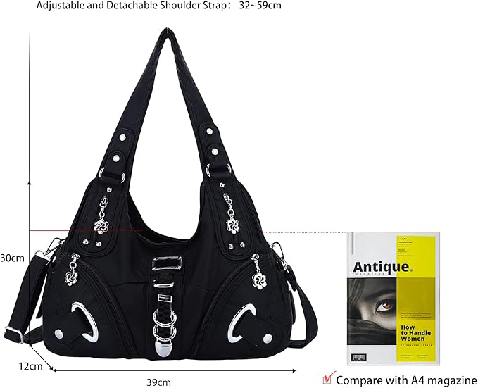 👜 Soft PU Leather Hobo Shoulder Bag — ✨ Quiet-Luxury Style, Zip Closure, and Effortless Everyday Carry