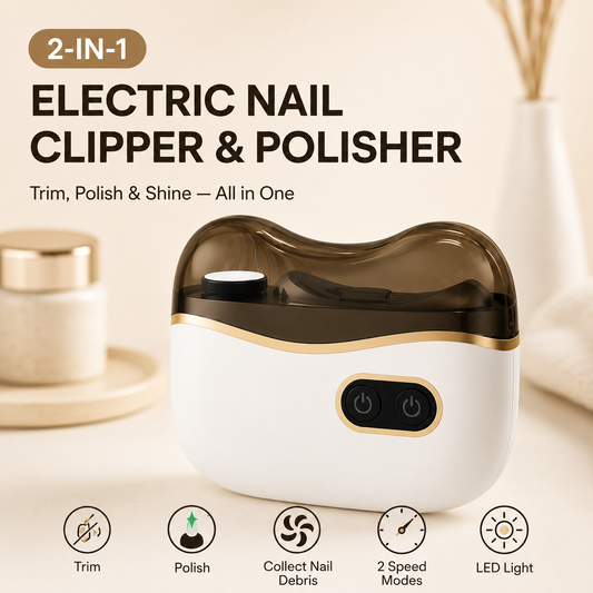 🔥 LAST DAY PROMOTION - 50%OFF 🔥💅2-in-1 Electric Nail Clipper & Polisher