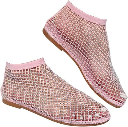 The Rhinestone Mesh Flats Women Keep Reaching For