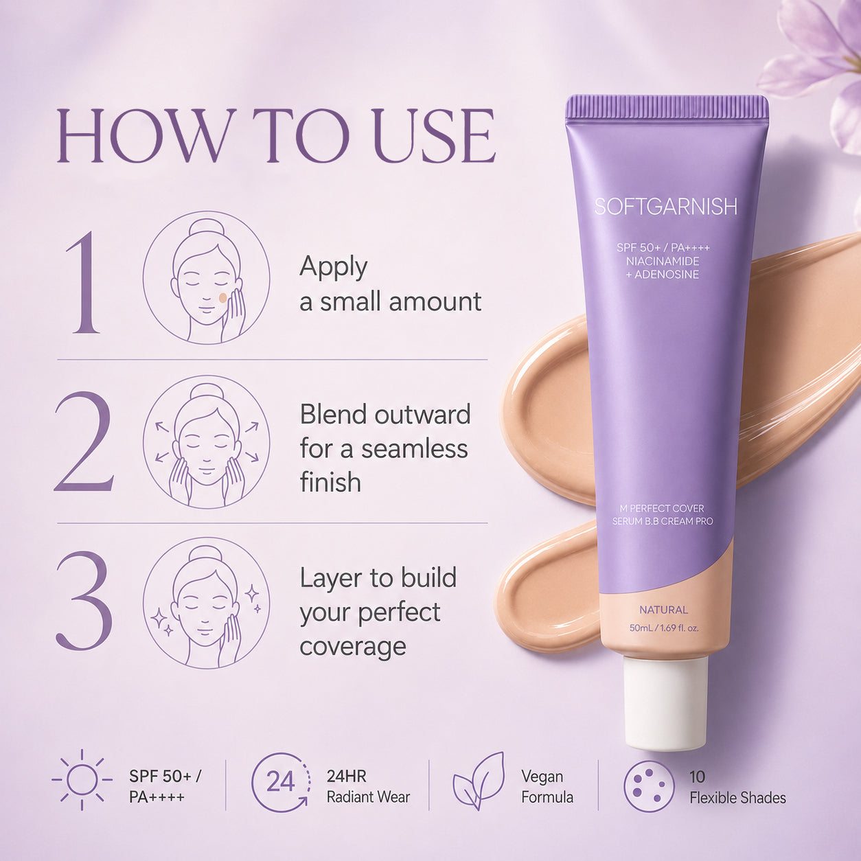 SOFTGARNISH Perfect Cover Serum BB Cream