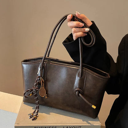 👝Women's Elegant Solid Color Large Capacity Shoulder Bag