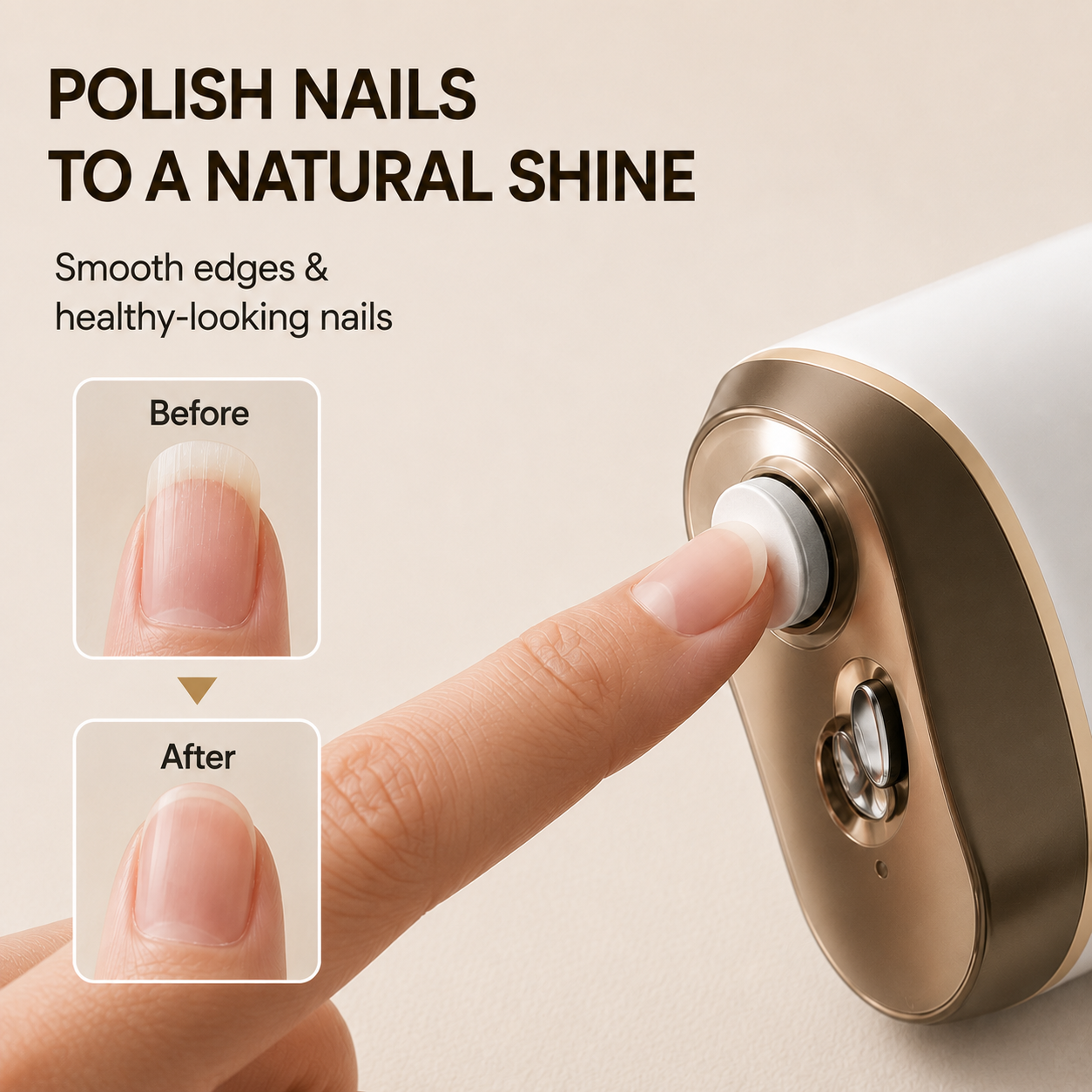 🔥 LAST DAY PROMOTION - 50%OFF 🔥💅2-in-1 Electric Nail Clipper & Polisher