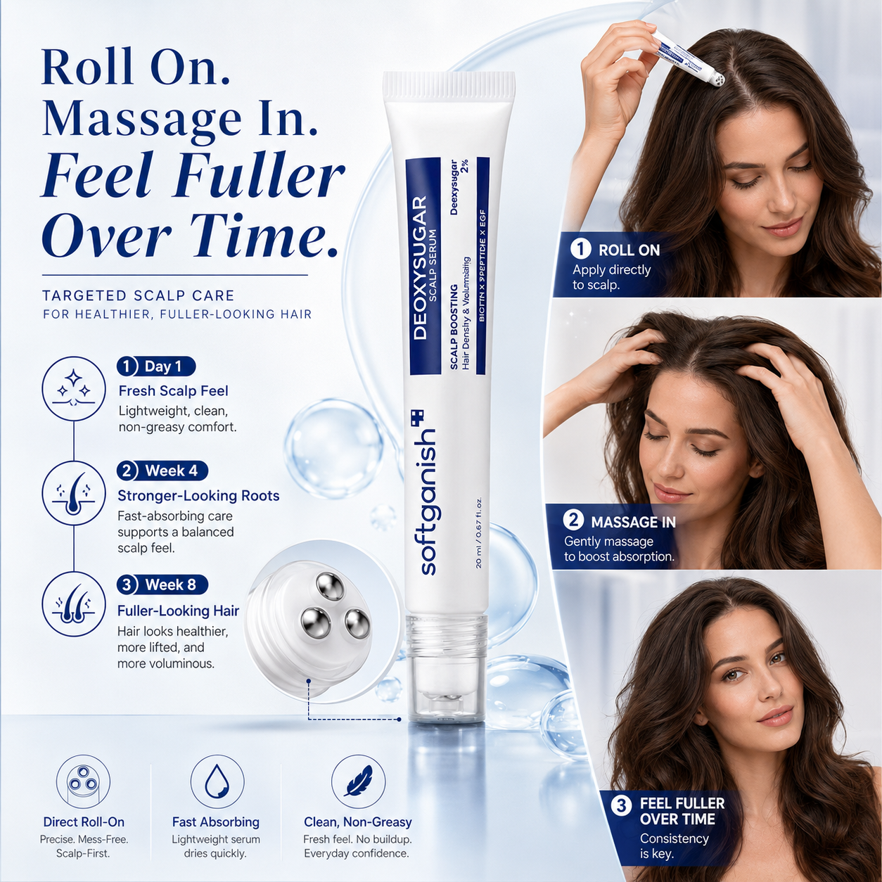 DEOXYSUGAR SCALP SERUM + TARGETED ROLL-ON ROOT CARE