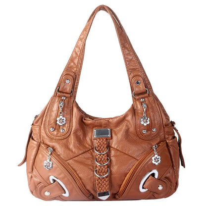 👜 Soft PU Leather Hobo Shoulder Bag — ✨ Quiet-Luxury Style, Zip Closure, and Effortless Everyday Carry