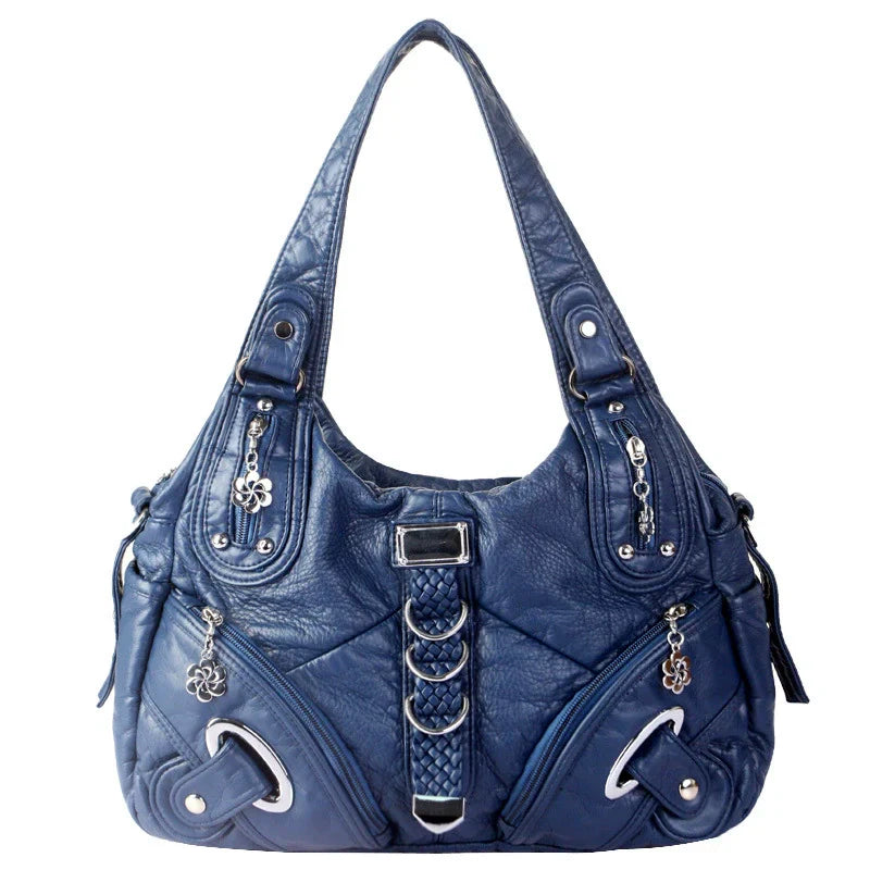 👜 Soft PU Leather Hobo Shoulder Bag — ✨ Quiet-Luxury Style, Zip Closure, and Effortless Everyday Carry