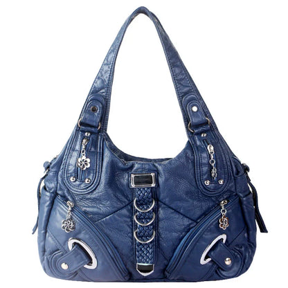 👜 Soft PU Leather Hobo Shoulder Bag — ✨ Quiet-Luxury Style, Zip Closure, and Effortless Everyday Carry