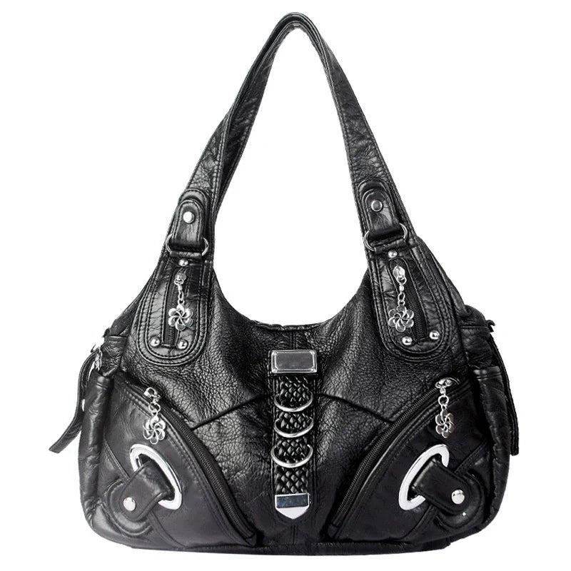 👜 Soft PU Leather Hobo Shoulder Bag — ✨ Quiet-Luxury Style, Zip Closure, and Effortless Everyday Carry