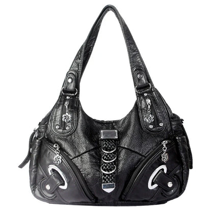 👜 Soft PU Leather Hobo Shoulder Bag — ✨ Quiet-Luxury Style, Zip Closure, and Effortless Everyday Carry
