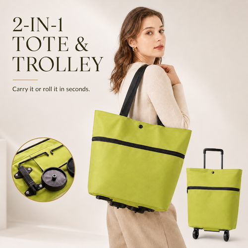 🔥HOT SALE 50% OFF🔥Foldable 2-in-1 Shopping Bag